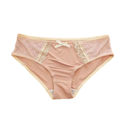 Lace Briefs Sexy Panties For Women Ice Silk Panties Large Underwear Women's Seamless Feminino Lingerie Female Elastic Underpants luvshop24