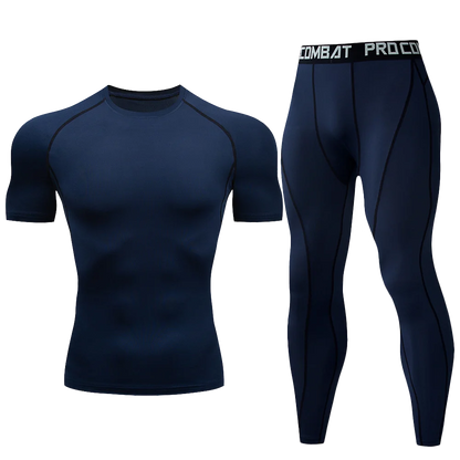 1pcs Men Long-sleeved Thermal Underwear Male Tight Fitting Fast Dry Elastic Fitness Suit Set Man Autumn Winter Sprots Wear luvshop24