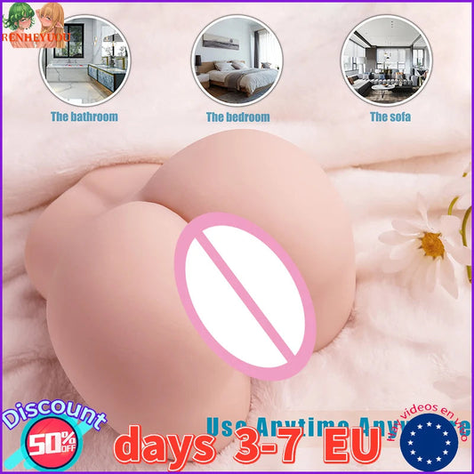 RENHEYUOU sex dolls Sexy Male Ass for Gay Anal Sex Realistic 3D Vagina Big Ass Adult Products Sex Toy Man's Masurbation Butt 18+ luvshop24