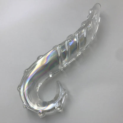 Sea Horse Glass Anal Plugs Wholesale Glass Masturbation Erotic Toys Pink Purple Black Green Blue Crystal Glass Dildos for Women luvshop24
