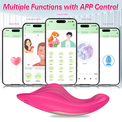 Butterfly Wearable Vibrator Wireless APP Remote Panties Dildo Vibrator for Women Clitoral Stimulator Massage Erotic Sex Toys 18+ luvshop24