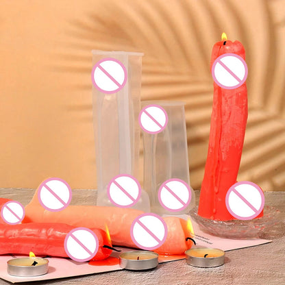 12-18CM Silicone Men Genital Candle Mold Reusable Molds for Crafting Scented Candle Soaps Resin Item DIY Handmake Accessories luvshop24