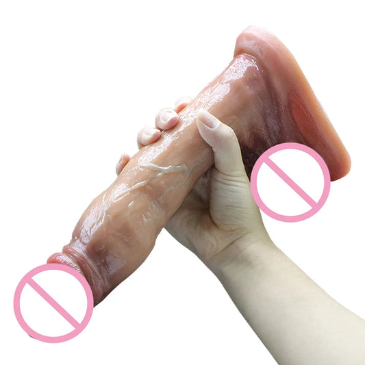 18+ Realistic Dildos For Women Liquid Skin Silicone Dildo With Suction Cup Vaginal/G-Spot Masturbation Massage Penis Realista luvshop24