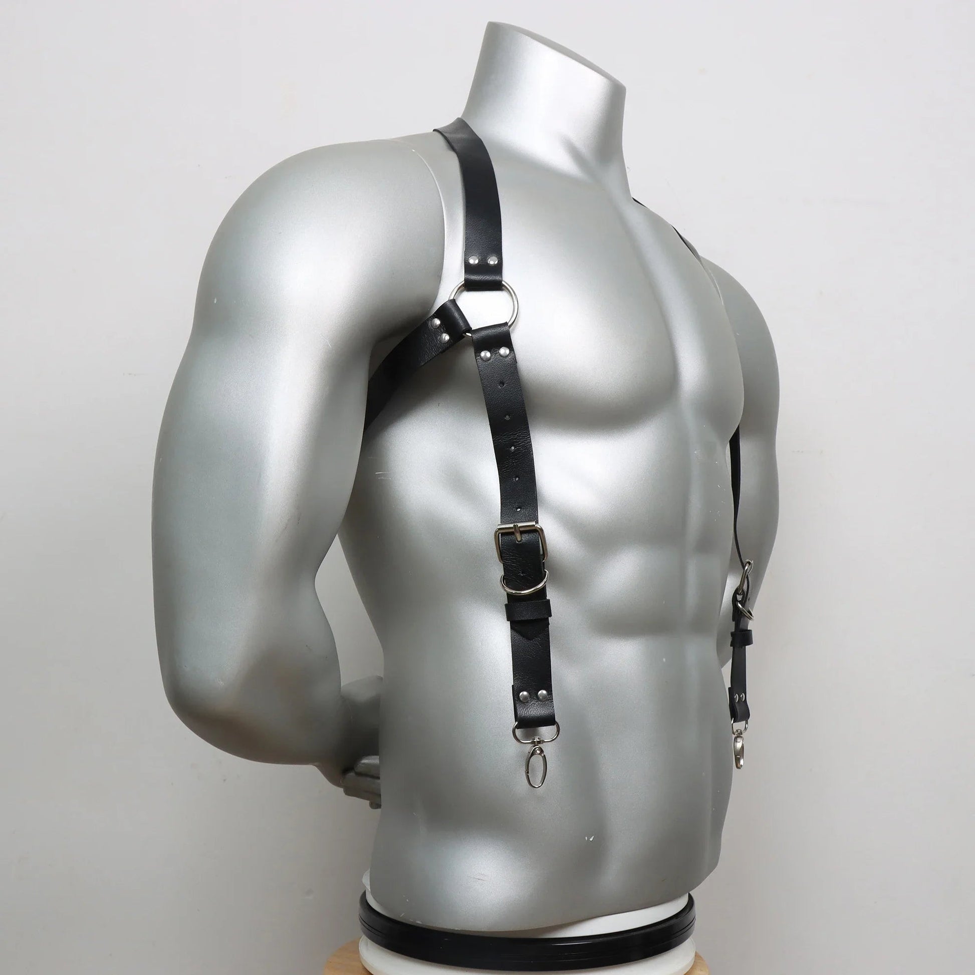 Fetish Gay Men Sexy PU Leather Harness Male Lingerie Adjustable Body Punk Style Belts BDSM Bondage Harajuku Garter For Adult luvshop24