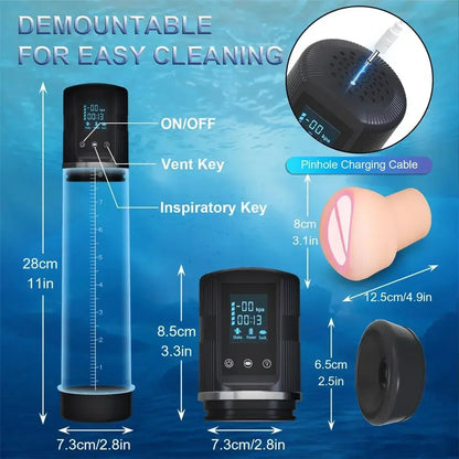 Automatic Penis Pump Men Enlargement dilate Trainer Penis Vacuum Pump Sex Toys 5 Suction Male Masturbator Sex Toys for Men luvshop24