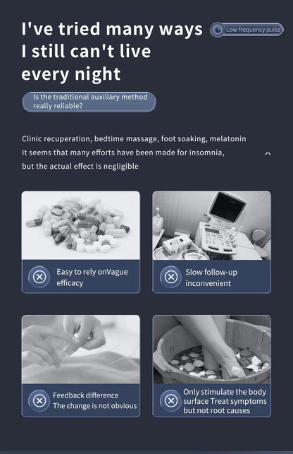 Insomnia Anxiety Depression Ces Therapy Device Anxiety Electronic Acupuncture Apparatus Sleeping Aid Device luvshop24