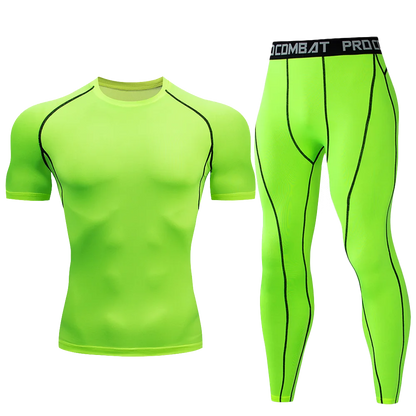 1pcs Men Long-sleeved Thermal Underwear Male Tight Fitting Fast Dry Elastic Fitness Suit Set Man Autumn Winter Sprots Wear luvshop24