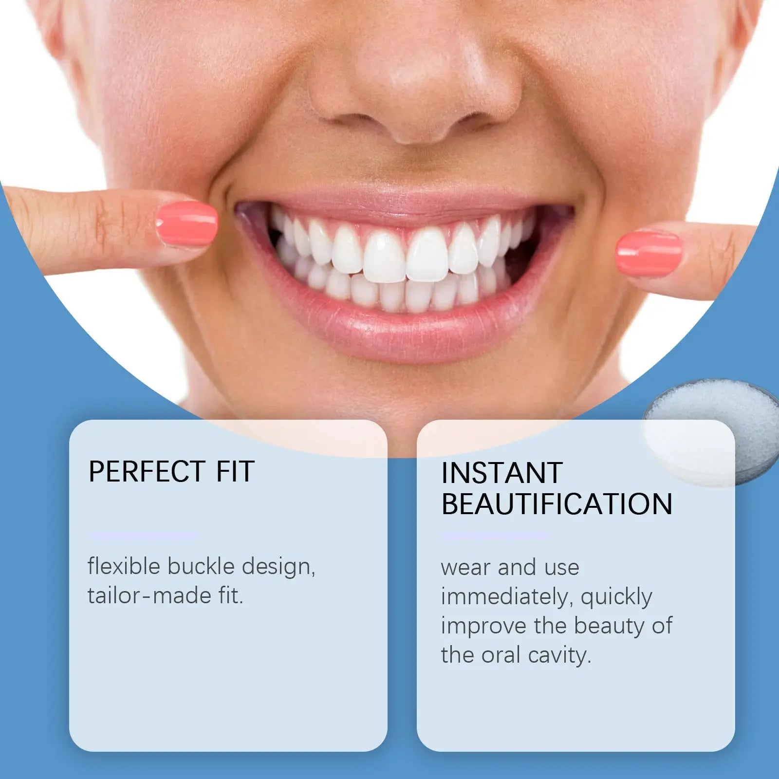 Oralhoe Adjustable buckle-type dentures: simulated braces, teeth-beautifying dentures, temporary tooth filling, orthodontic care luvshop24