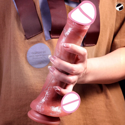 Realistic Vibration Dildo Telescopic Penis Anal Plug Vibration Female Suction Cup Masturbation Sexmachine Sex Toys For Women 18+ luvshop24