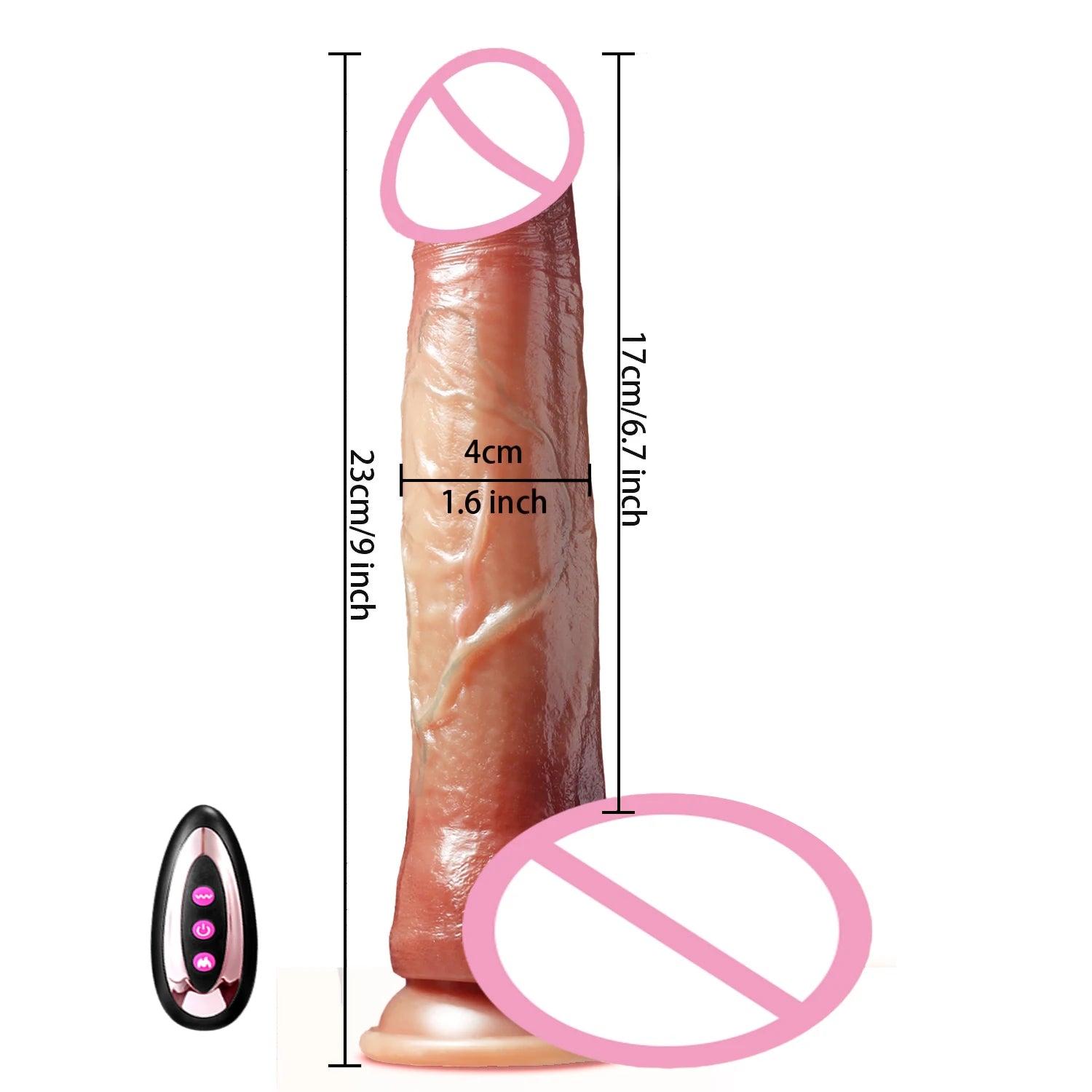 Realistic Vibration Dildo Telescopic Penis Anal Plug Vibration Female Suction Cup Masturbation Sexmachine Sex Toys For Women 18+ luvshop24
