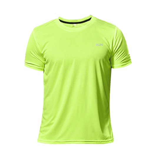 Sport Shirt  2024 Summer New 100% Polyester White Solid T Shirt Men Causal O-neck Basic T-shirt Male High Quality Running Tops luvshop24
