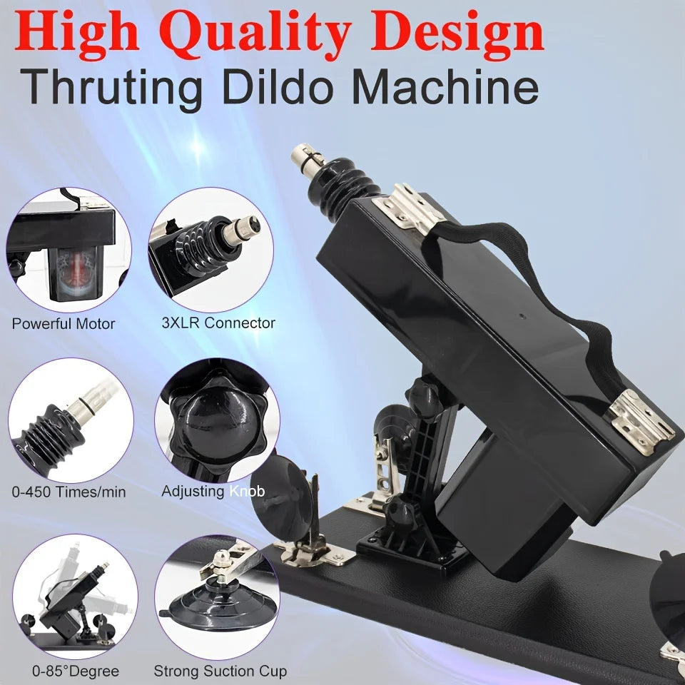 New Sex Machine for Couple Female Masturbation with Dildos Adjustable Angle Retractable Machine Gun Sex Toys luvshop24