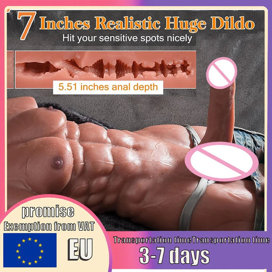 RENHEYUOU Sex Doll for Women Sex Torso Huge Dildo Sex Doll Half Body Sex Dolls Big Penis Male Masturbator Adult Sex Toys for gay luvshop24