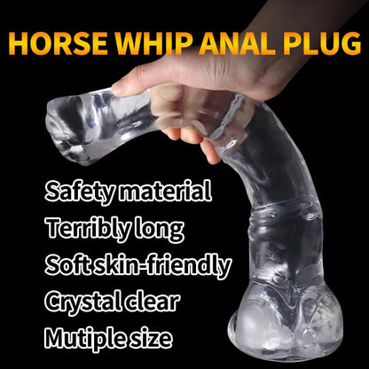 BDSM Giant Horse Dildo Realistic Penis Cock Masturbator For Women Lesbian Massager Butt Plug Fast Orgasm Anal Plug Erotic Toys luvshop24