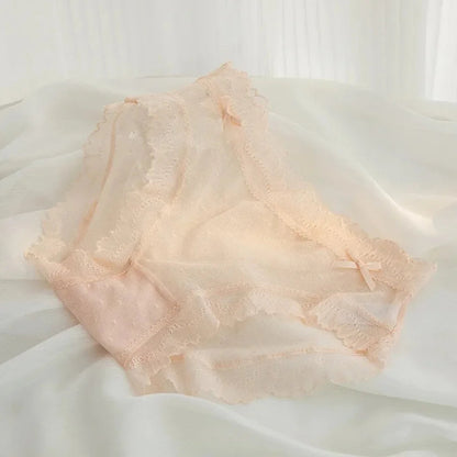 2024 Summer New Lace Sexy Women's Underwear Ultra Thin Breathable Comfortable Traceless Underwear Bragas Трусы 팬티 Белье luvshop24