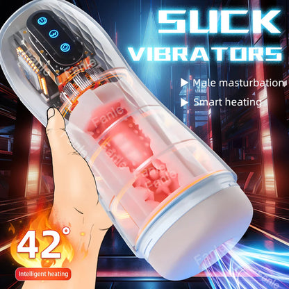 Male Masturbator Automatic Sucking Vibration Blowjob Machine Heating Pussy Penis Pump Masturbation Cup Sex Toys for Men Supplies luvshop24