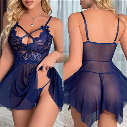 Hot Erotic Womens Sexy Backless Dress Y2k Summer Open Bra Crotchless Bodysuit Clothes Female Evening Party Club Short Dresses luvshop24