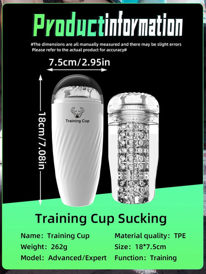 Male Masturbator Transparent Meat Vaginal Masturbation Adult Male Sex Toy Piston Manual Masturbator Cup Penis Massage Trainer luvshop24