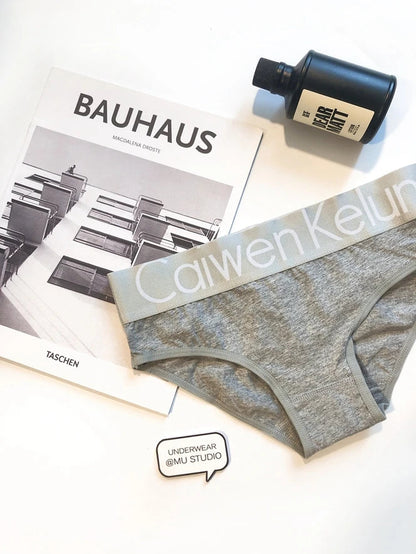 Ladies Breathable Cotton Knickers Elastic Silver Edged Belt Women's Underpants Sexy Wrap Buttocks Panties Seamless Girls Briefs luvshop24