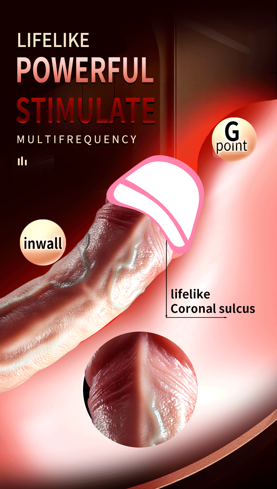 Realistic Vibration Dildo Telescopic Penis Anal Plug Vibration Female Suction Cup Masturbation Sexmachine Sex Toys For Women 18+ luvshop24