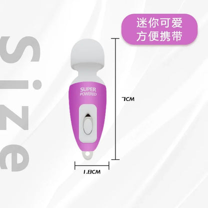 （pink）Portable Mini Massage Tiny Stress Relief Electronic Key-Chain Ring Full Body Massager Bath Accessories vibrate luvshop24