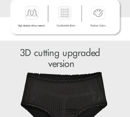 8pcs/lot Women Panties Milk Silk Girls Plus Size Underwear High Waist Briefs Breathable Solid Color Female Lingerie 38-100KG luvshop24