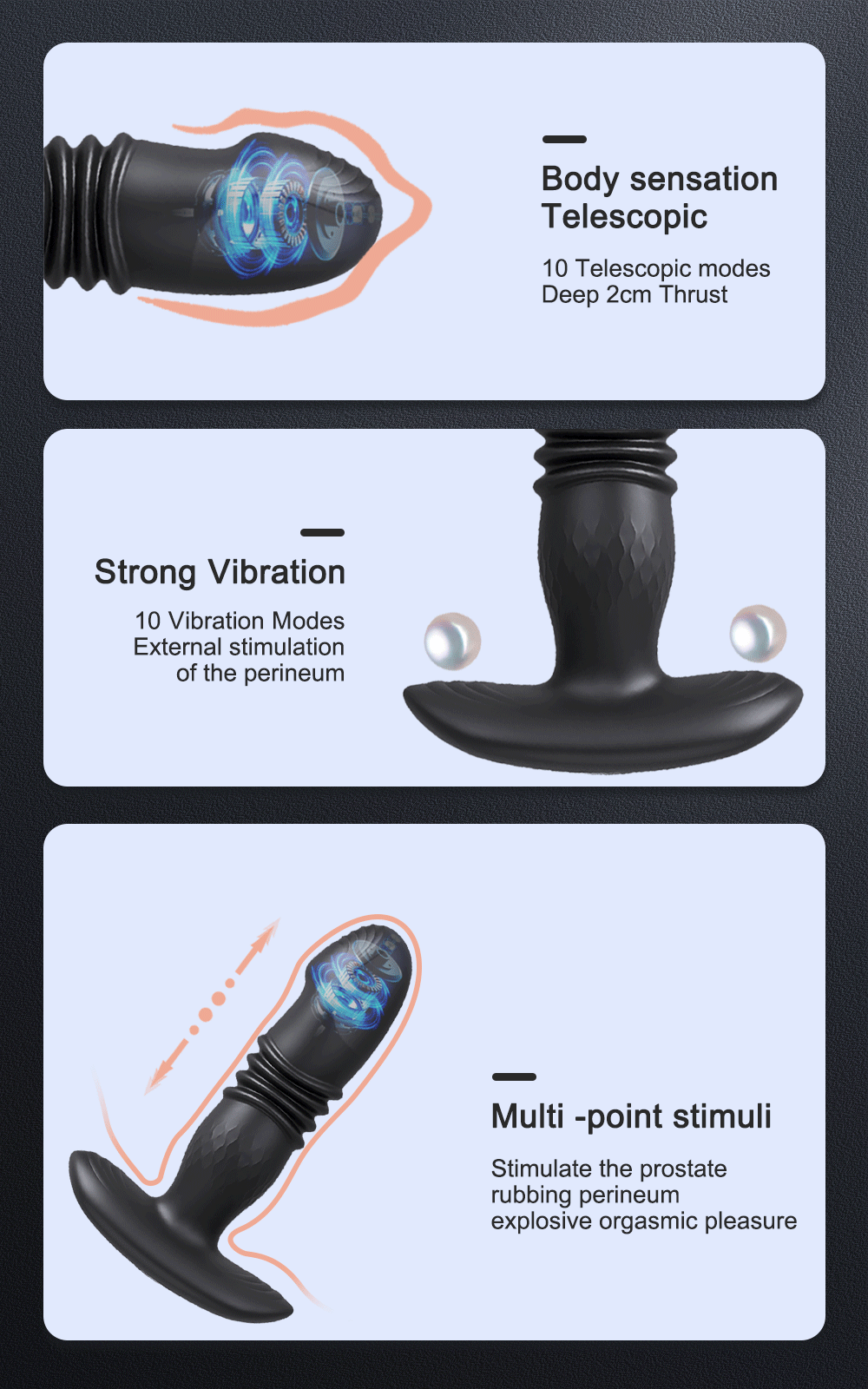 Telescopic Vibrating Butt Plug Anal Vibrator Wireless Remote Sex Toys for Women Ass Anal Dildo Prostate Massager Men Buttplug luvshop24