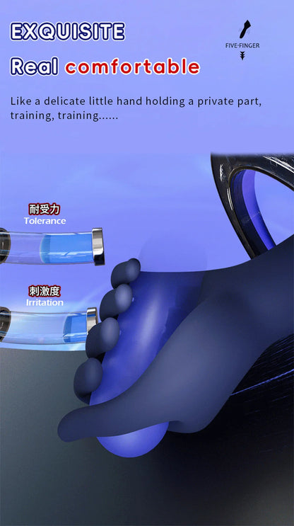 Glans Trainer for Men Powerful Vibrating Penis G Spot Masturbator Soft Fingertip Prolong Endurance Massage Vibrator Erotic Toys luvshop24