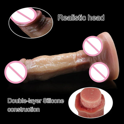 18+ Realistic Dildos For Women Liquid Skin Silicone Dildo With Suction Cup Vaginal/G-Spot Masturbation Massage Penis Realista luvshop24