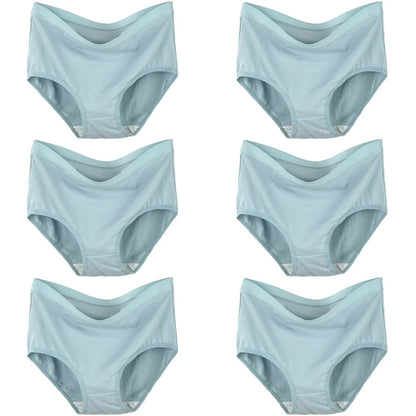6pcs Cotton Underwear Women High Waist Panties Woman Plus Size Intimate Lingerie Female Mom's Briefs Underpants Panti M-3XL luvshop24