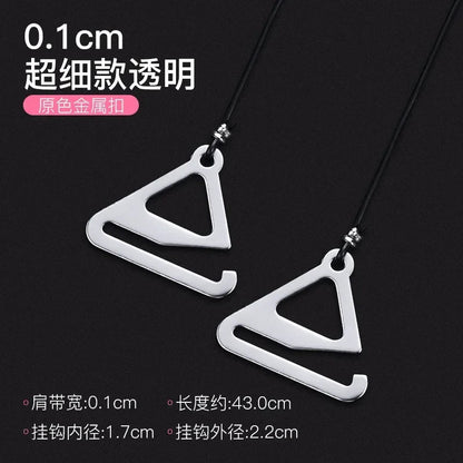 1 Pair Summer Transparent Bra with Silicone Bra Accessories Bra Straps Ladies Adjustable Transparent Hook Invisible Straps luvshop24