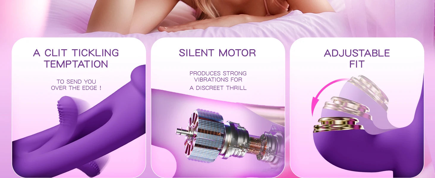 Tapping Flapping Vibrator for Women Clit Sucker Clitoris Stimulator G spot Massager with 3 Replaceable Adults Sex Toy for Female luvshop24