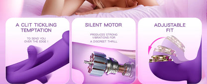Tapping Flapping Vibrator for Women Clit Sucker Clitoris Stimulator G spot Massager with 3 Replaceable Adults Sex Toy for Female luvshop24