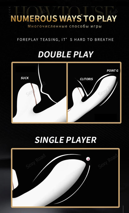 satisfyer G-Spot 10 Speed Sucking Vibrators G spot Clit Stimulation Silicone Vibration Nipple Sucker dildo UYO rabbit vibrator luvshop24