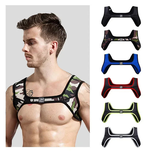 Jockmail Leather Sex Underwear Adults Erotic Lingerie Elastic Suit Sissy Bra Bondage Harness Tank Top Men for Sexy Gay Boys luvshop24