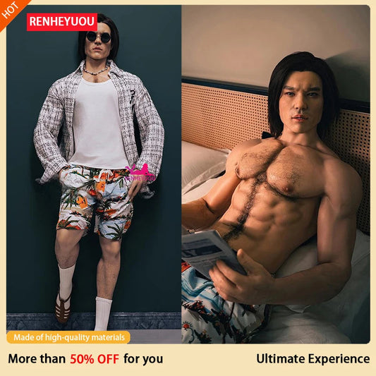 RENHEYUOU Sex Dolls 183CM Sexy Adult Male Lifelike Anal Anus Female Masturbator Men Gay Masturbation Silicone Love Doll 18+ XXX luvshop24