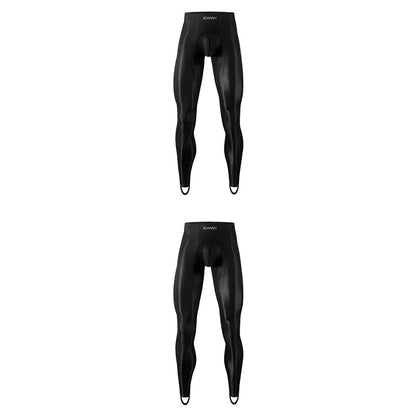 1/2/3PCS Men's Leggings Underwea Thin Sexy Transparent Ice Silk High Stretch Foot Anti Slip Pants Fitness Bottoms Pants AD776 luvshop24