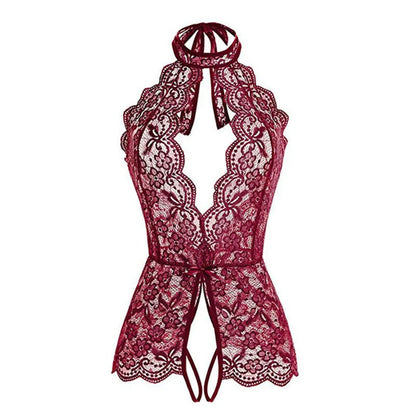 Erotic Lace Teddy Women's Lingerie Bodysuits Push Up Bras Sexy Exotic Clothing Lace Bow Ladies Pajamas Sexy Babydoll Bodysuits luvshop24