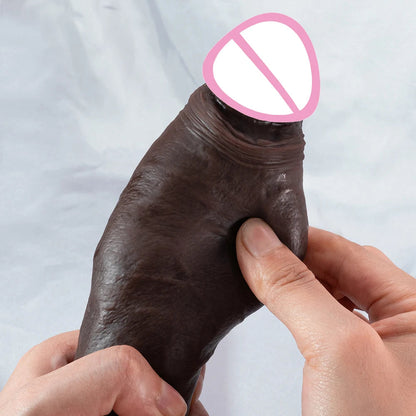 10.6in Long Realistic dildo Black vibrator penis telescopic Swing Heating silicone dildo remote control Dildo Vibrator for wome luvshop24