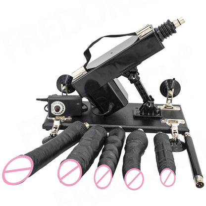New Sex Machine for Couple Female Masturbation with Dildos Adjustable Angle Retractable Machine Gun Sex Toys luvshop24
