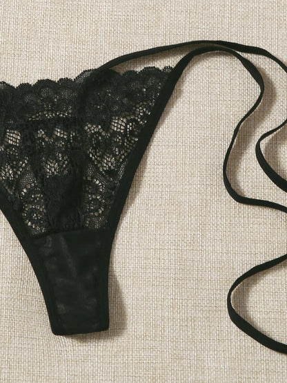 2pcs Low Waist Lace Thong For Women Sexy Panties Comfortable Underwear Female Underpants Lingerie C847 luvshop24
