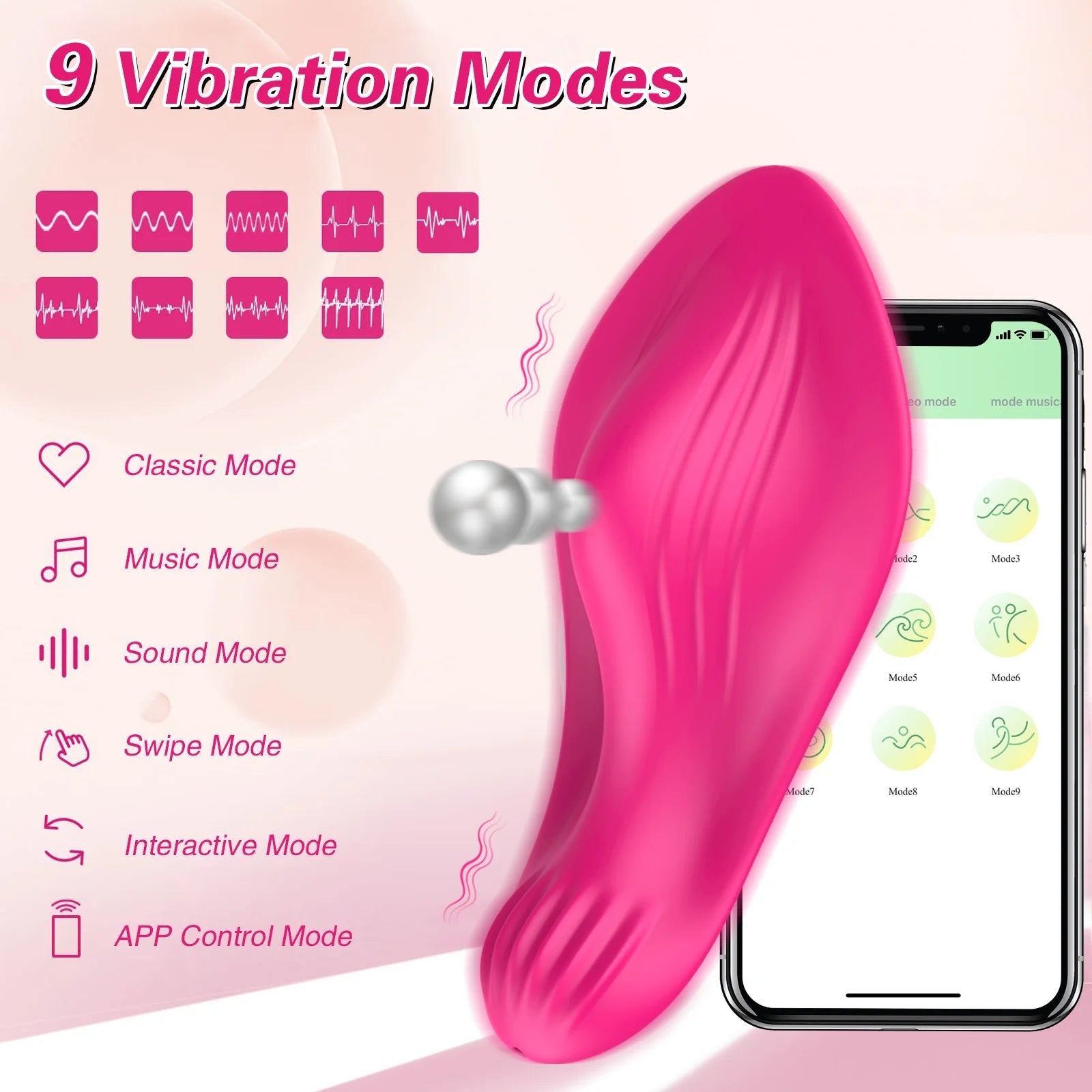 Butterfly Wearable Vibrator Wireless APP Remote Panties Dildo Vibrator for Women Clitoral Stimulator Massage Erotic Sex Toys 18+ luvshop24