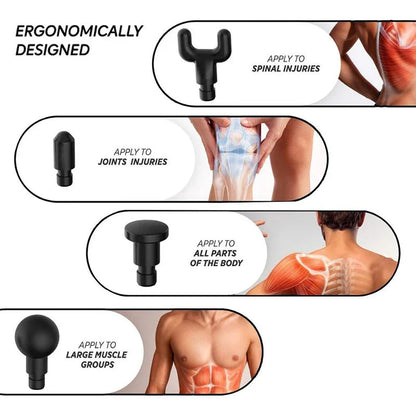 Phoenix A2 Massage Fascia Gun Athlete Vibrating Deep Tissue Strike Four-speed Adjustable Quiet Portable Electric Sports Massager luvshop24