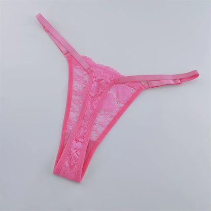 3Pcs/Set New Lace G-string Women's Sexy Underwear Low Waist Breathable Briefs Ladies Intimates Soft Thong Lingerie Fast Shipping luvshop24