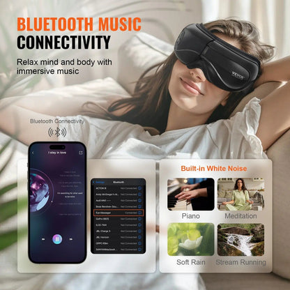 5 Modes Bluetooth Music Eye Massager Device with Heat & Remote for Eye Care luvshop24