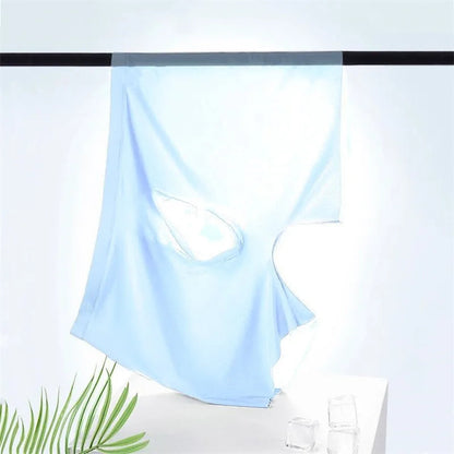 1-2 Pcs Ultra-thin Underwear Sexy Transparent 2022 New Mesh Ice Silk Mens Boxer Shorts Naked Seamless Plus Size Boxershorts Men luvshop24