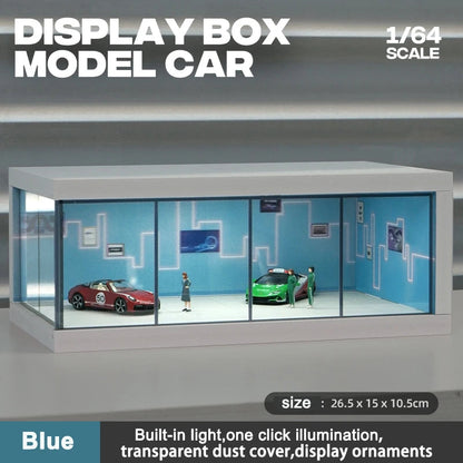 1/64 Garage scene Model Scene with Light Version Simulation Model Scene Decoration Collect (Excluding dolls and car models) luvshop24