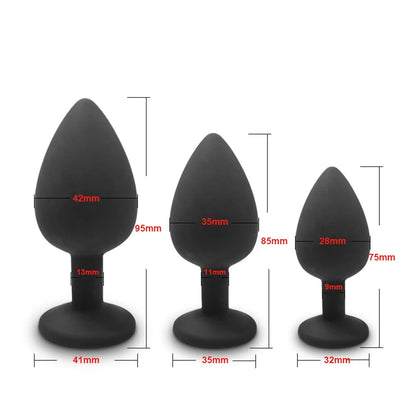 4pcs Soft Silicone Anal Plug Mini Erotic Bullet Vibrator Butt Plug Sex Toy for Men Women Gay Couples Anal Stimulator luvshop24