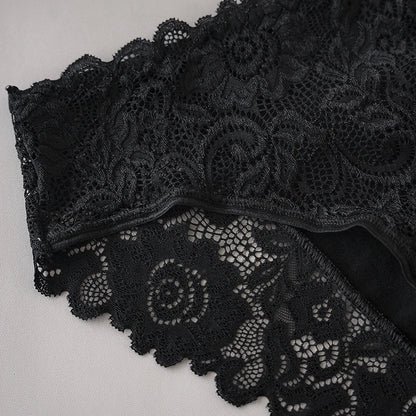 3PCS/Set Luxury Floral Embroidery Lace Panties Women Briefs Sexy Hollow Lingerie Female Underwear Ladies Breathable Underpants luvshop24