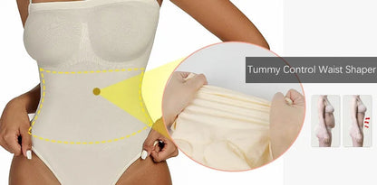 Womens Sexy Bodysuits Tummy Control Thong Shapewear Waist Trainer Corset Adjustable Strap Fajas Soft Sleeveless Lingerie Push Up luvshop24